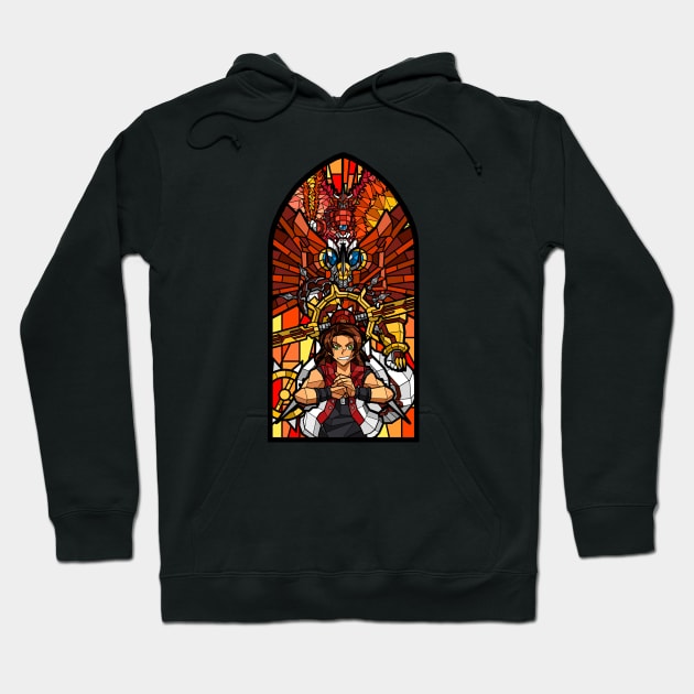 Digistained Glass Masaru Hoodie by NightGlimmer